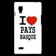 Coque LG Optimus L9 I love Pays Basque
