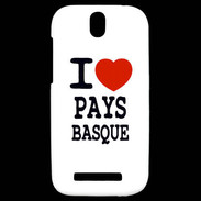 Coque HTC One SV I love Pays Basque