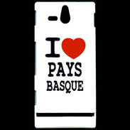 Coque Sony Xperia U I love Pays Basque