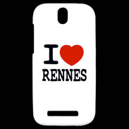 Coque HTC One SV I love Rennes