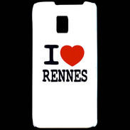 Coque LG P990 I love Rennes