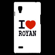 Coque LG Optimus L9 I love Royan