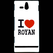 Coque Sony Xperia U I love Royan