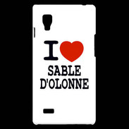 Coque LG Optimus L9 I love Sable d'Olonne