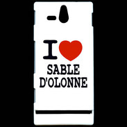 Coque Sony Xperia U I love Sable d'Olonne