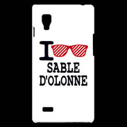 Coque LG Optimus L9 I love Sable d'Olonne 2