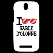 Coque HTC One SV I love Sable d'Olonne 2