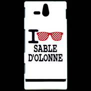 Coque Sony Xperia U I love Sable d'Olonne 2