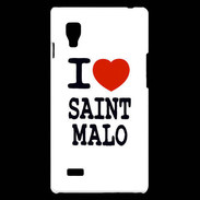 Coque LG Optimus L9 I love Saint Malo
