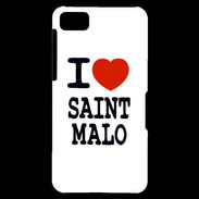 Coque Blackberry Z10 I love Saint Malo