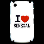 Coque Blackberry 8520 I love Sénégal
