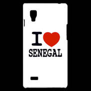 Coque LG Optimus L9 I love Sénégal