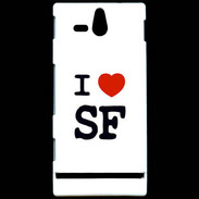 Coque Sony Xperia U I love SF