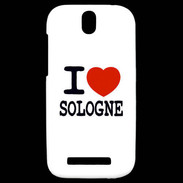 Coque HTC One SV I love Sologne