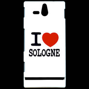Coque Sony Xperia U I love Sologne