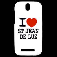 Coque HTC One SV I love Saint Jean de Luz