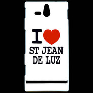 Coque Sony Xperia U I love Saint Jean de Luz