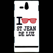 Coque Sony Xperia U I love Saint Jean de Luz 2