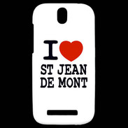 Coque HTC One SV I love Saint Jean de Mont