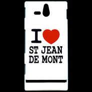 Coque Sony Xperia U I love Saint Jean de Mont
