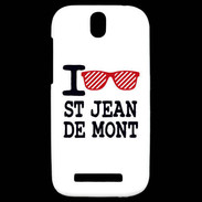 Coque HTC One SV I love Saint Jean de Mont 2