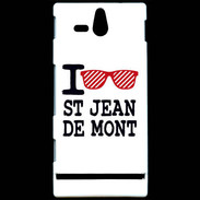 Coque Sony Xperia U I love Saint Jean de Mont 2