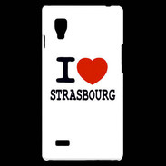 Coque LG Optimus L9 I love Strasbourg