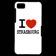 Coque Blackberry Z10 I love Strasbourg
