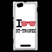 Coque Sony Xperia M I love Saint Tropez 2