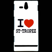 Coque Sony Xperia U I love Saint Tropez