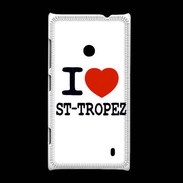 Coque Nokia Lumia 520 I love Saint Tropez