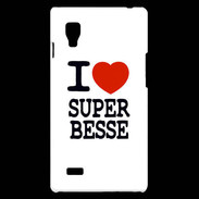 Coque LG Optimus L9 I love Super Besse