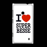 Coque Nokia Lumia 520 I love Super Besse