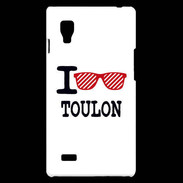Coque LG Optimus L9 I love Toulon 2