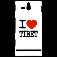 Coque Sony Xperia U I love Tibet