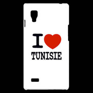 Coque LG Optimus L9 I love Tunisie 