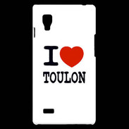 Coque LG Optimus L9 I love Toulon