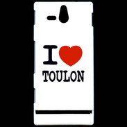 Coque Sony Xperia U I love Toulon