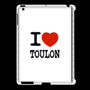 Coque iPad 2/3 I love Toulon