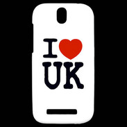 Coque HTC One SV I love UK