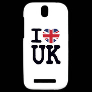 Coque HTC One SV I love UK 3