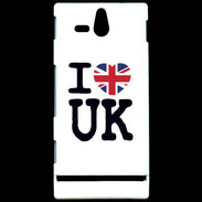 Coque Sony Xperia U I love UK 3