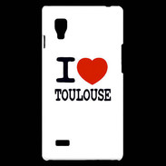 Coque LG Optimus L9 I love Toulouse