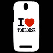 Coque HTC One SV I love Toulouse