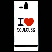 Coque Sony Xperia U I love Toulouse