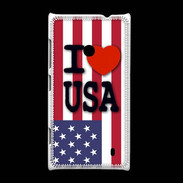 Coque Nokia Lumia 520 I love USA 3