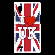 Coque LG Optimus L9 I love UK 2