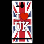 Coque Sony Xperia U I love UK 2