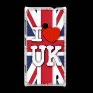 Coque Nokia Lumia 520 I love UK 2