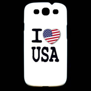 Coque Samsung Galaxy S3 I love USA 2